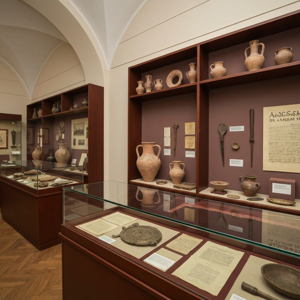 متحف أجاريا - متحف في باتومي جورجيا - متحف يروي تاريخ المنطقة مع قطع أثرية ومعروضات تراثية.