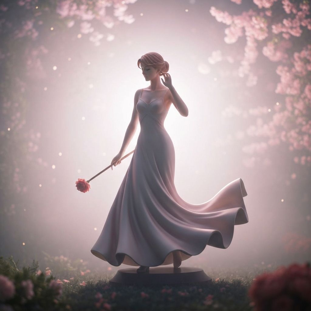 تمثال علي ونينو - تمثال فني في باتومي جورجيا - تمثال متحرك رومانسي يمثل قصة حب شهيرة. يتحرك كل مساء في منظر