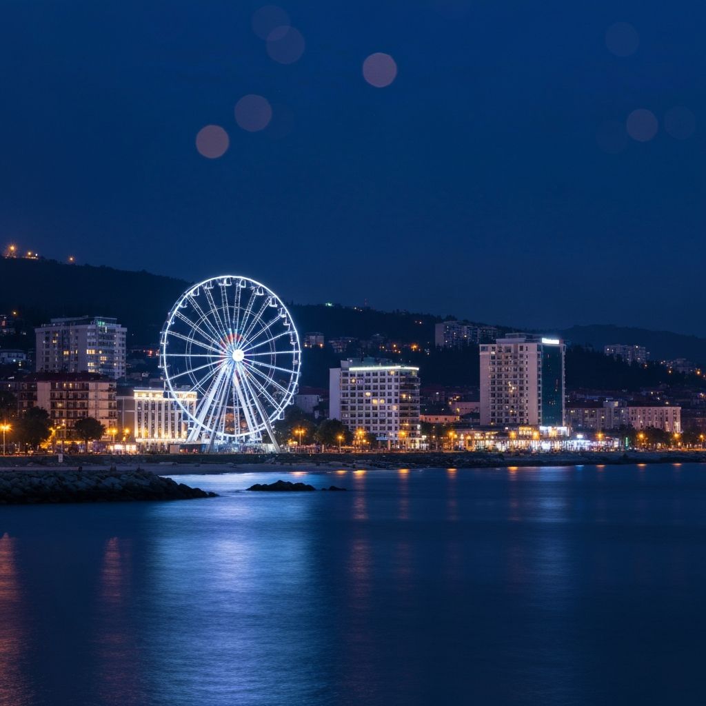 مدينة باتومي الساحلية على البحر الأسود