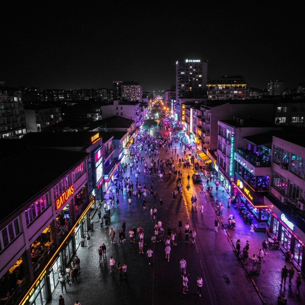 الحياة الليلية في باتومي