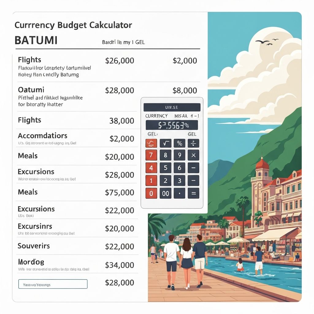 تكلفة أسبوع في باتومي للعائلات