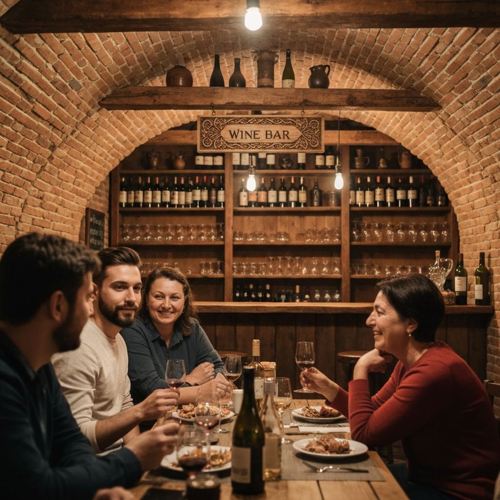 واين بار - بار نبيذ في باتومي جورجيا - بار متخصص في النبيذ الجورجي الأصيل. تذوق أفضل أنواع النبيذ م